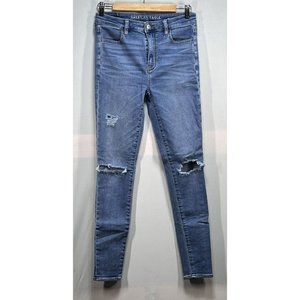 American Eagle Women's Jeans Size 6Regular Super Stretch HighRise Jegging Blue